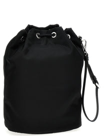 PRADA Re Nylon Bucket Bag Black, view 2
