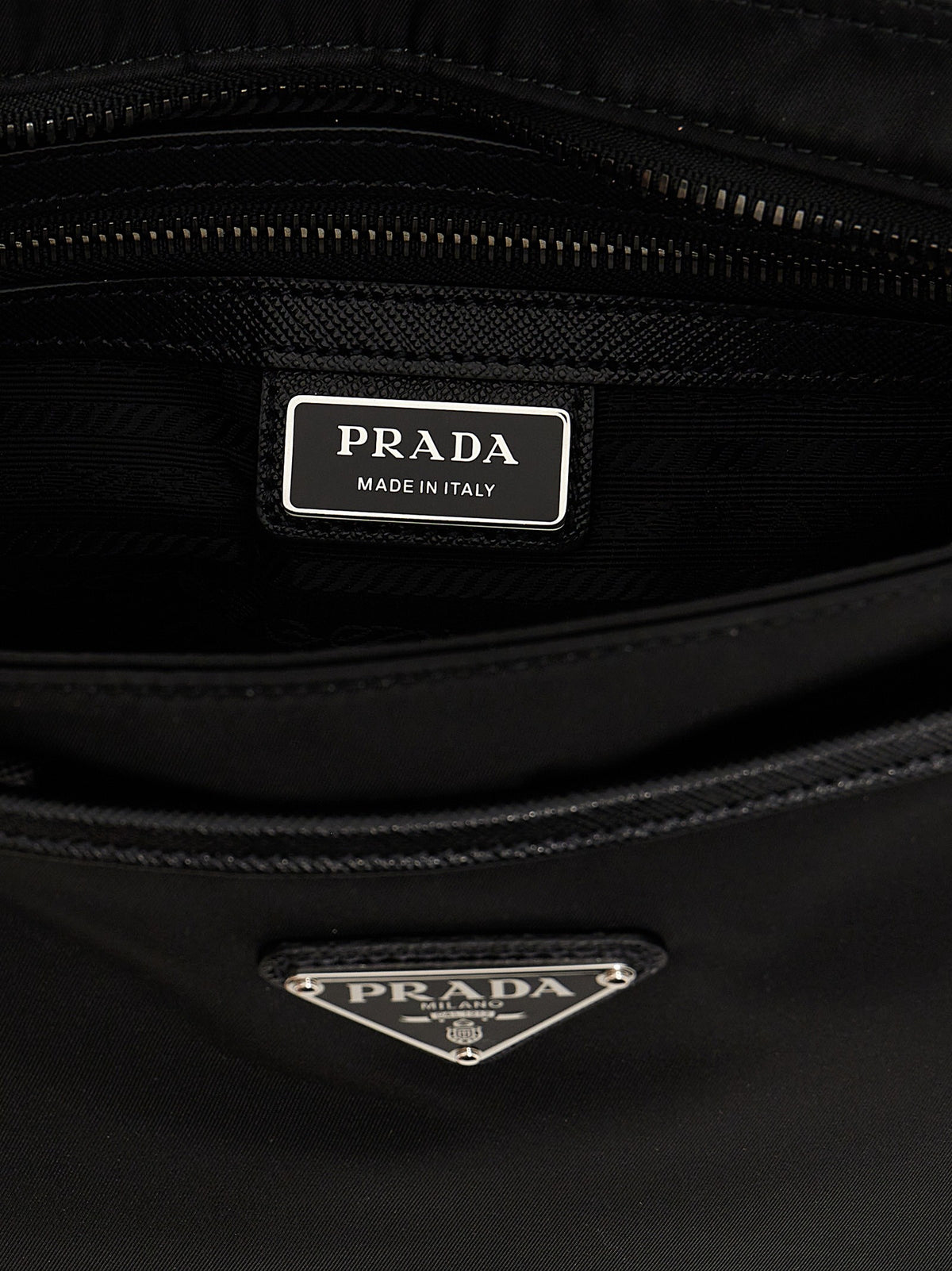 PRADA Re Nylon Crossbody Bag Black