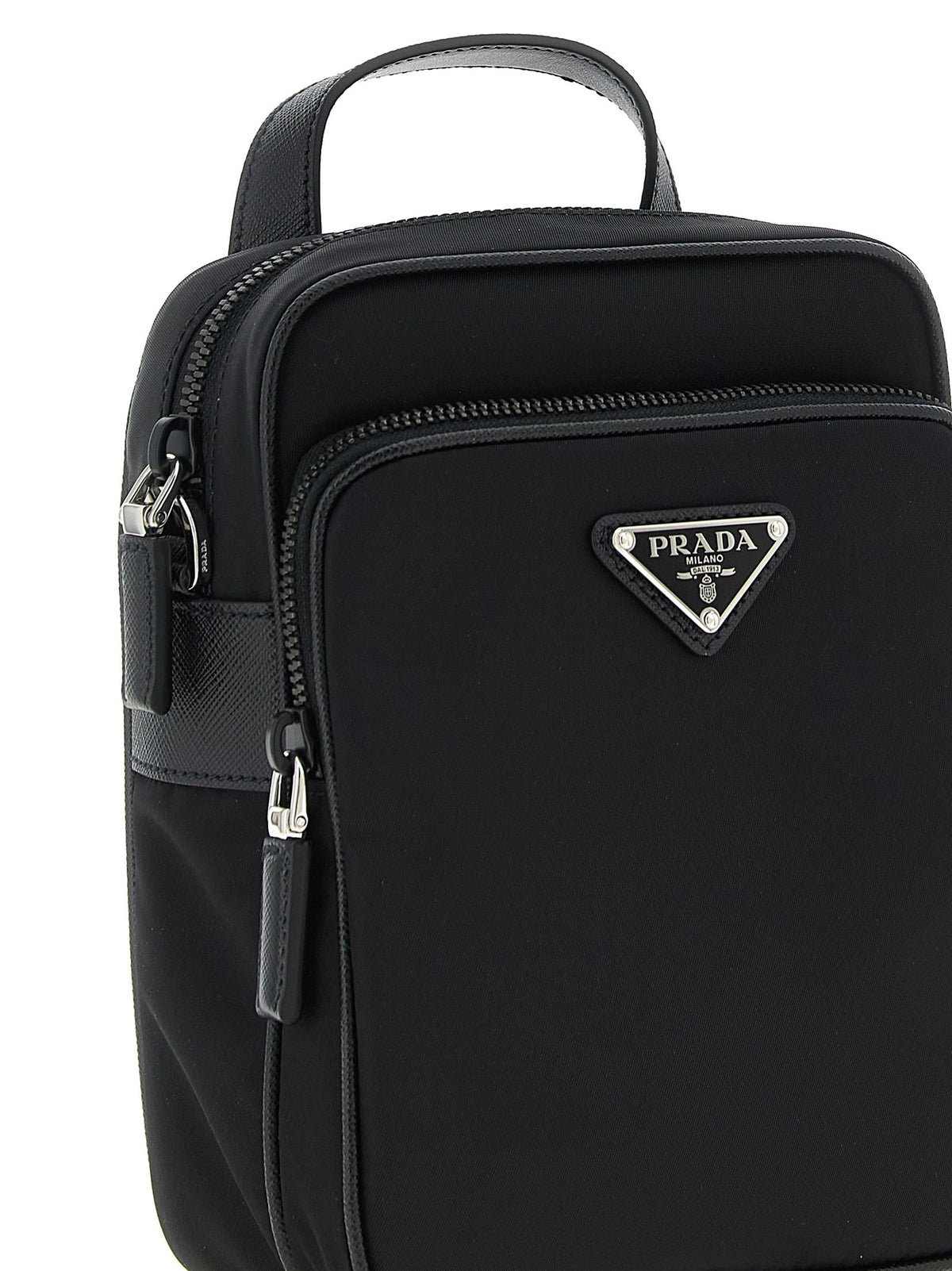 PRADA Re Nylon Crossbody Bag Black