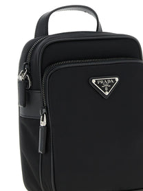 PRADA Re Nylon Crossbody Bag Black
