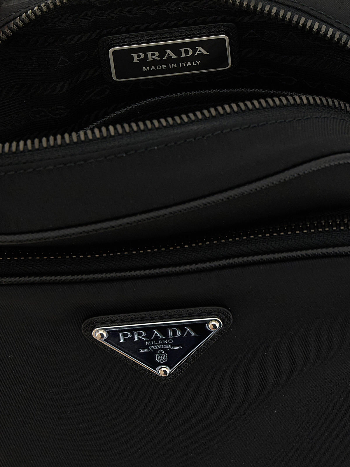PRADA Re Nylon Crossbody Bag Black