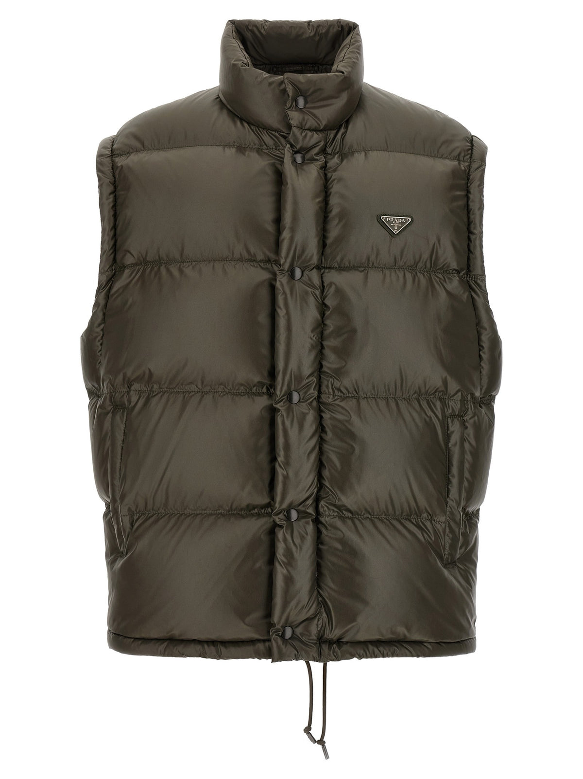 PRADA Re Nylon Down Jacket Grey