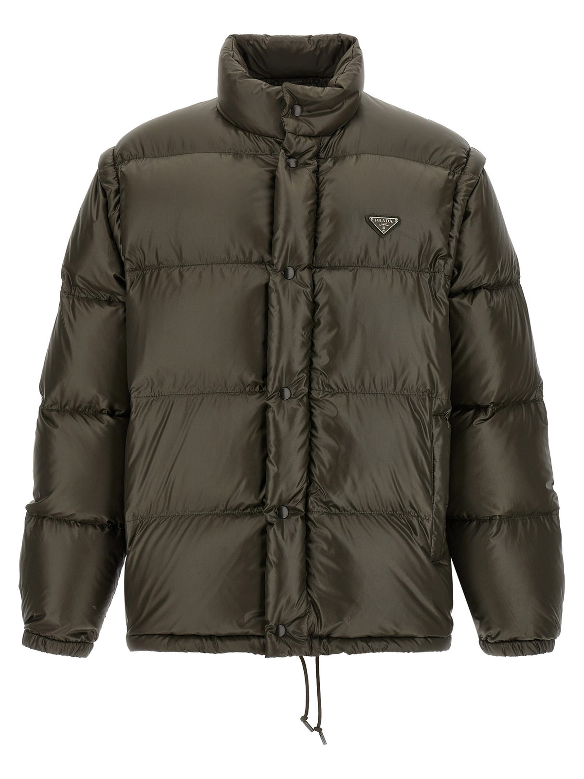 PRADA Re Nylon Down Jacket Grey
