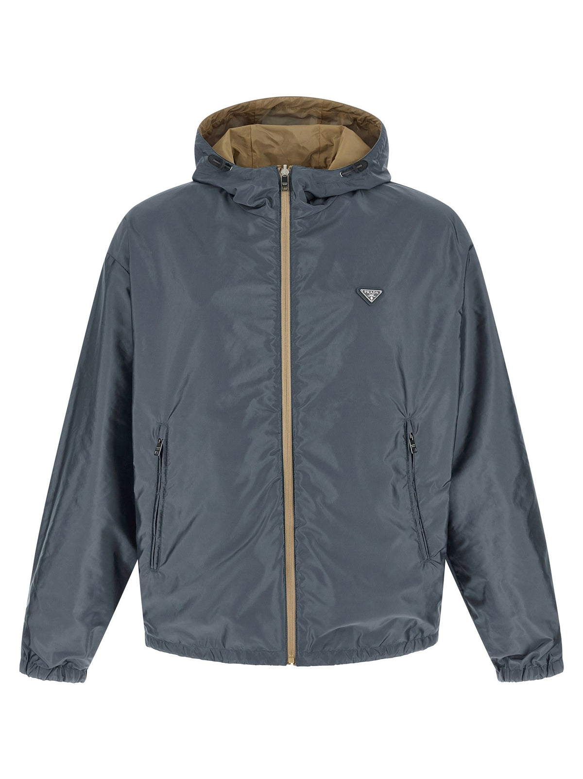 PRADA Re Nylon Feather Reversible Jacket Gold