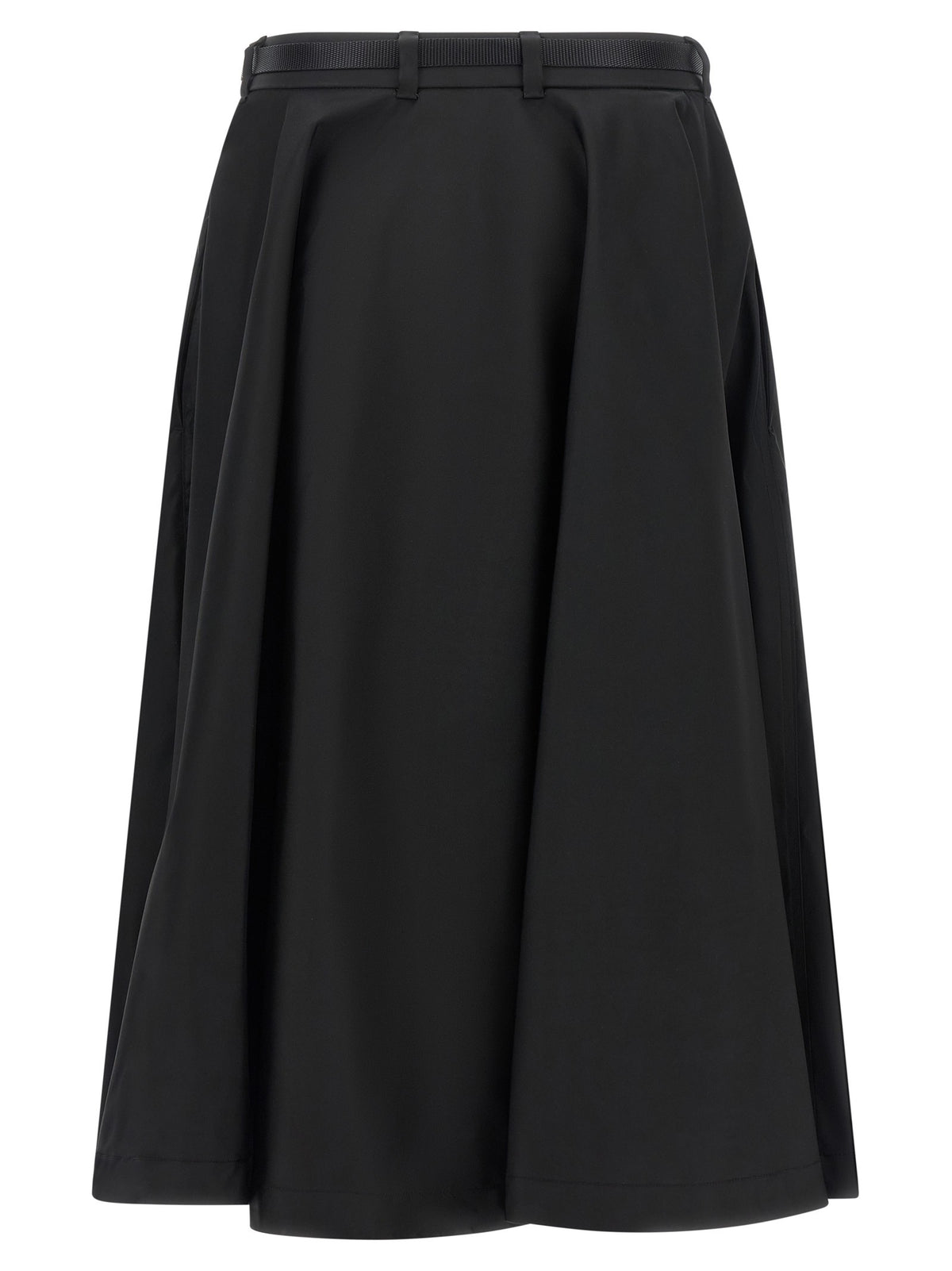 PRADA Re Nylon Flared Skirt Black