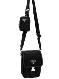 PRADA Re Nylon Crossbody Bag Black