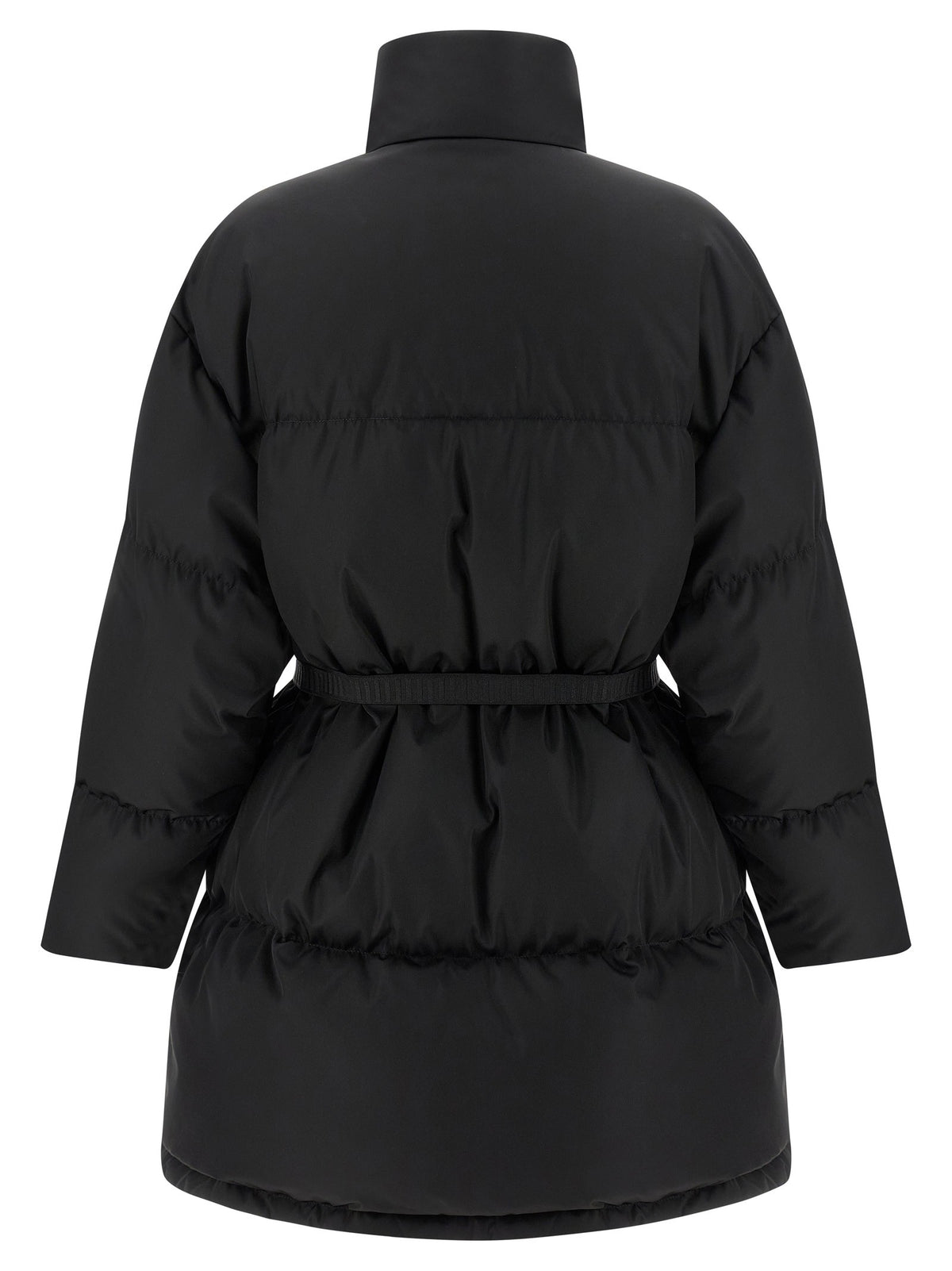 PRADA Re Nylon Maxi Down Jacket Black