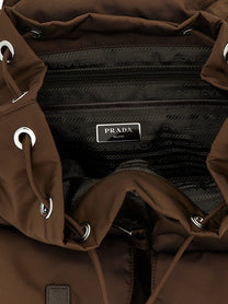 PRADA Re Nylon Medium Backpack Brown