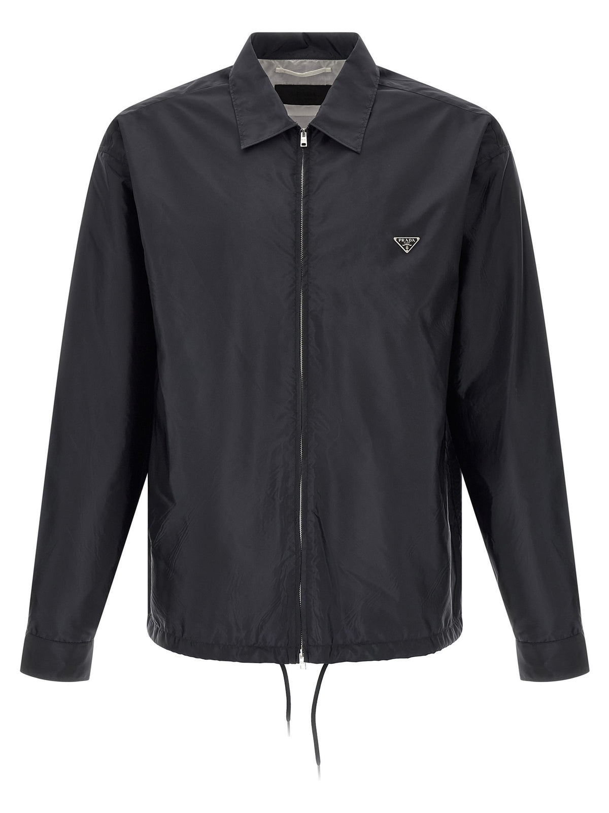 PRADA Re Nylon Piuma Overshirt Blue