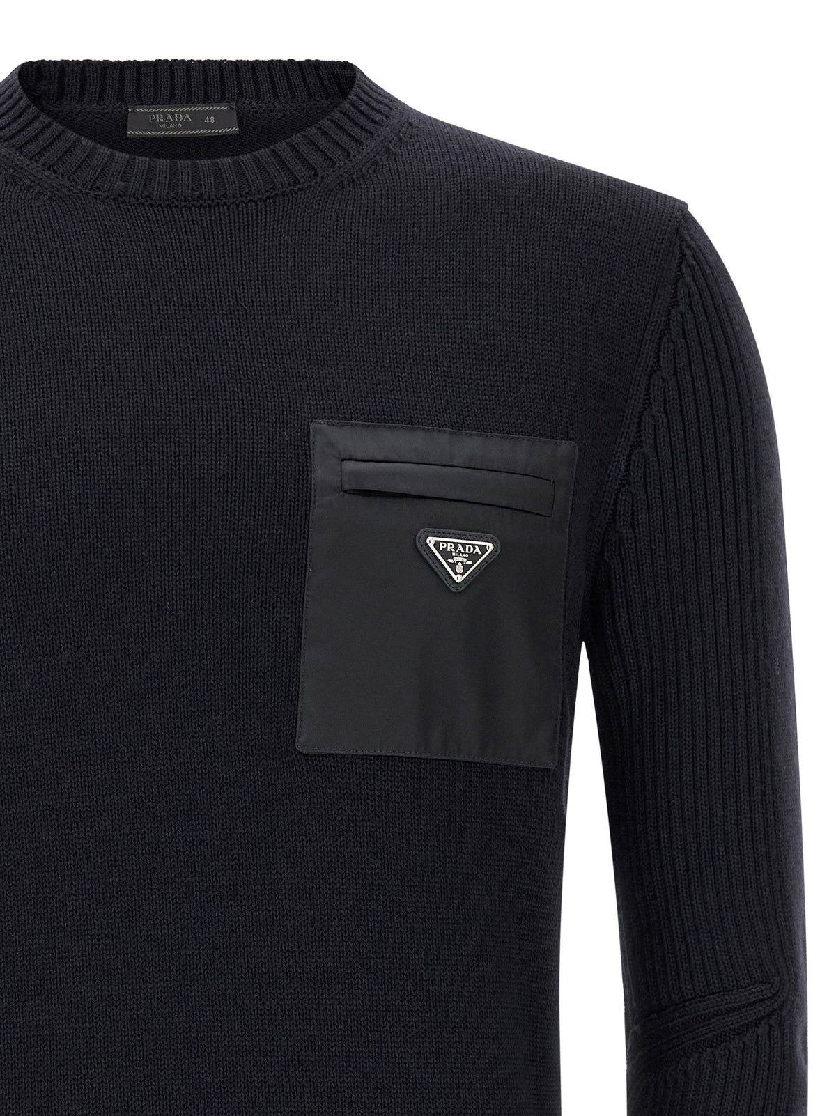 PRADA Re Nylon Pocket Sweater Blue