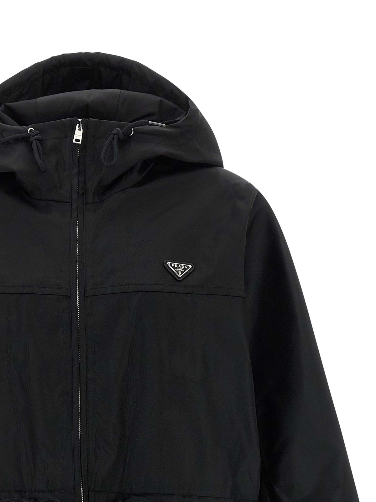 PRADA Re Nylon Raincoat Black