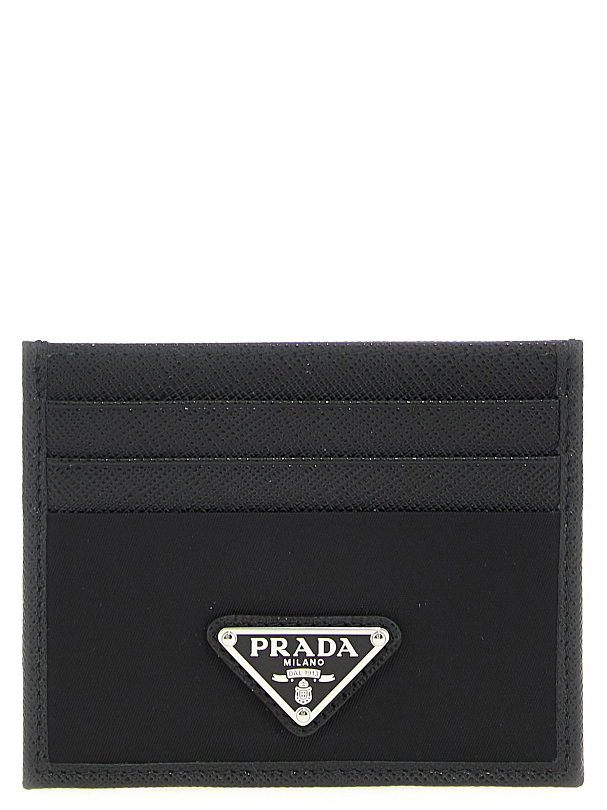 PRADA Re Nylon Saffiano Cardholder Black