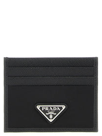 PRADA Re Nylon Saffiano Cardholder Black