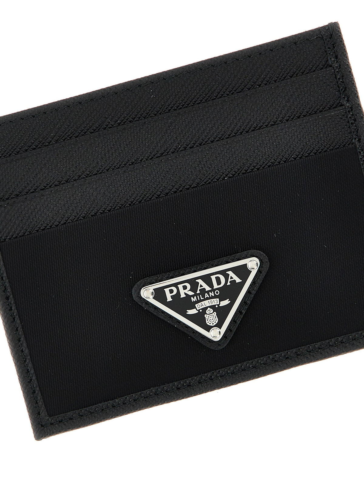 PRADA Re Nylon Saffiano Cardholder Black
