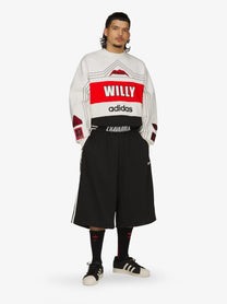 adidas Originals x Willy Chavarria Men's Recycled Nylon Bermuda Shorts Black