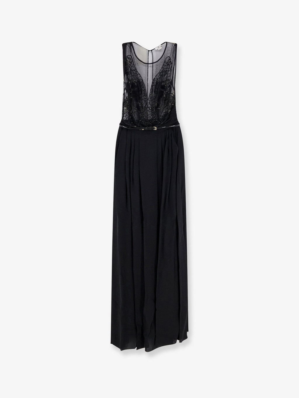 Elisabetta Franchi Women's Red Carpet Long Dress Black
