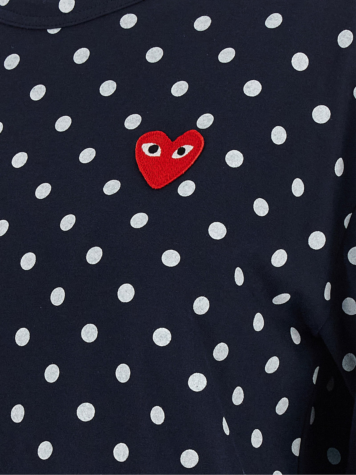 Comme Des Garcons Play Red Emblem Shirt Blue, view 4