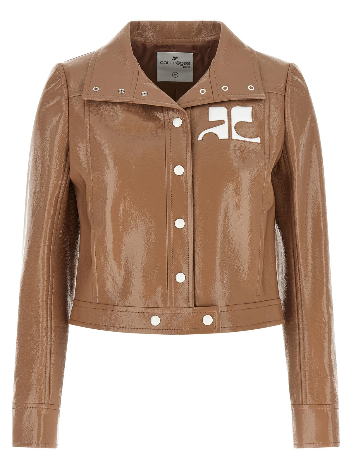 courrèges Reedition Vinyl Jacket Brown