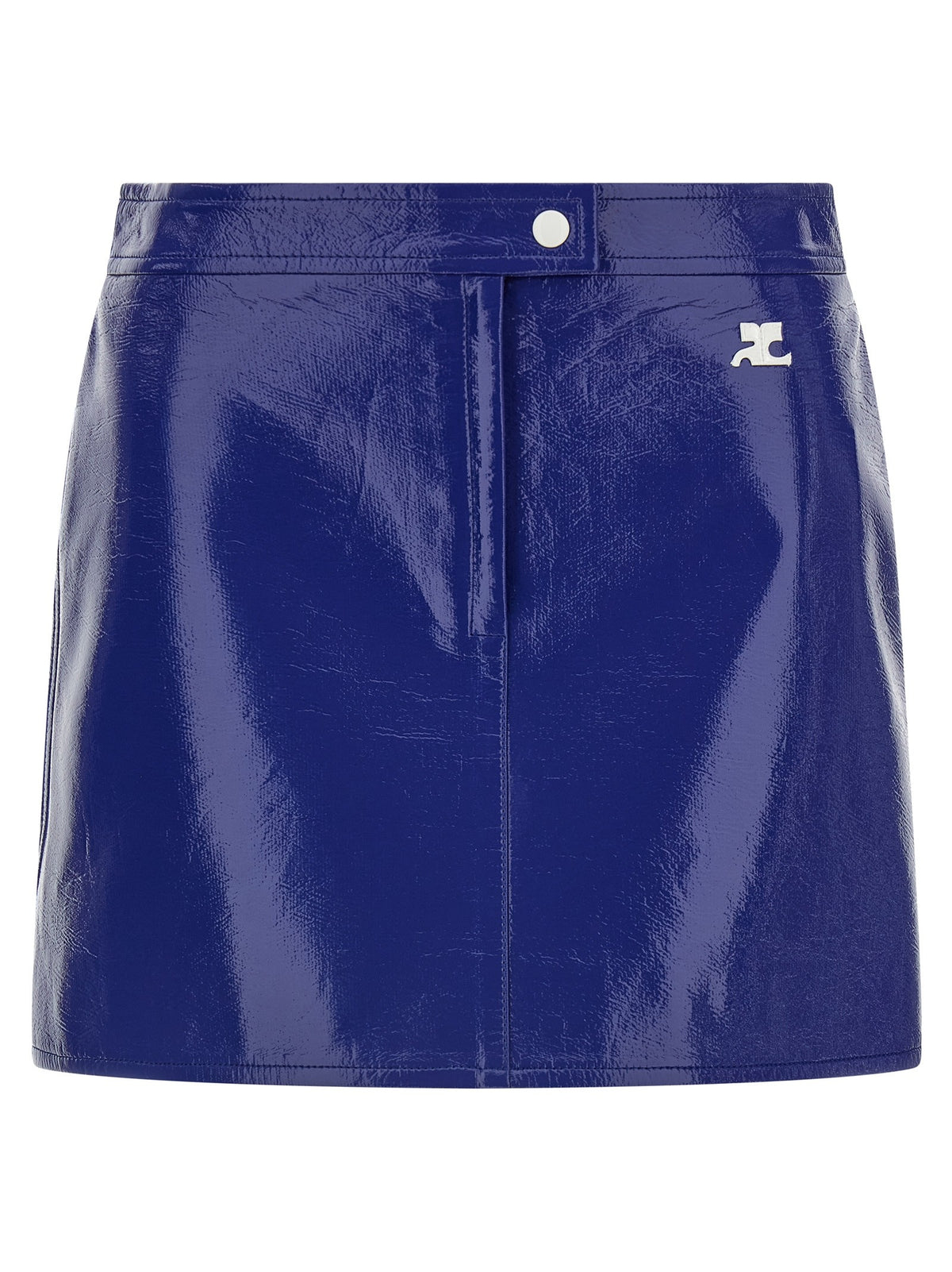 courrèges Reedition Vinyl Skirt Blue