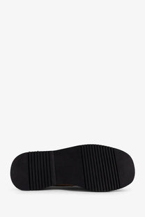 Black rubber sole with textured ribbed pattern on reference mens the canoa resort suede sabot beige
