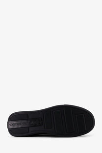 Black rubber sole with textured grip and embossed ozmaxx branding on reference men’s fernabee leather lace up shoes black