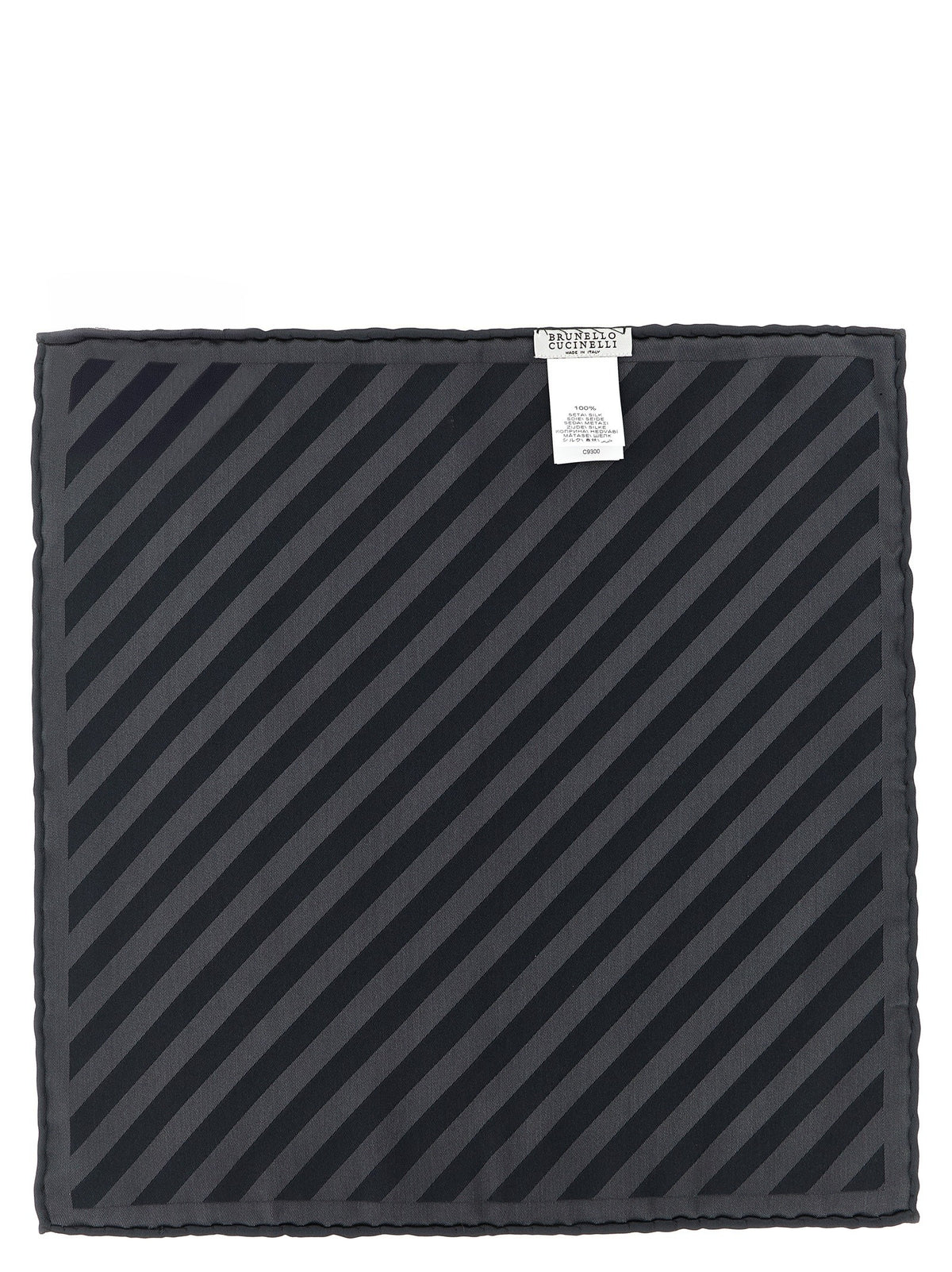 Brunello Cucinelli Regimental Pocket Clutch Grey