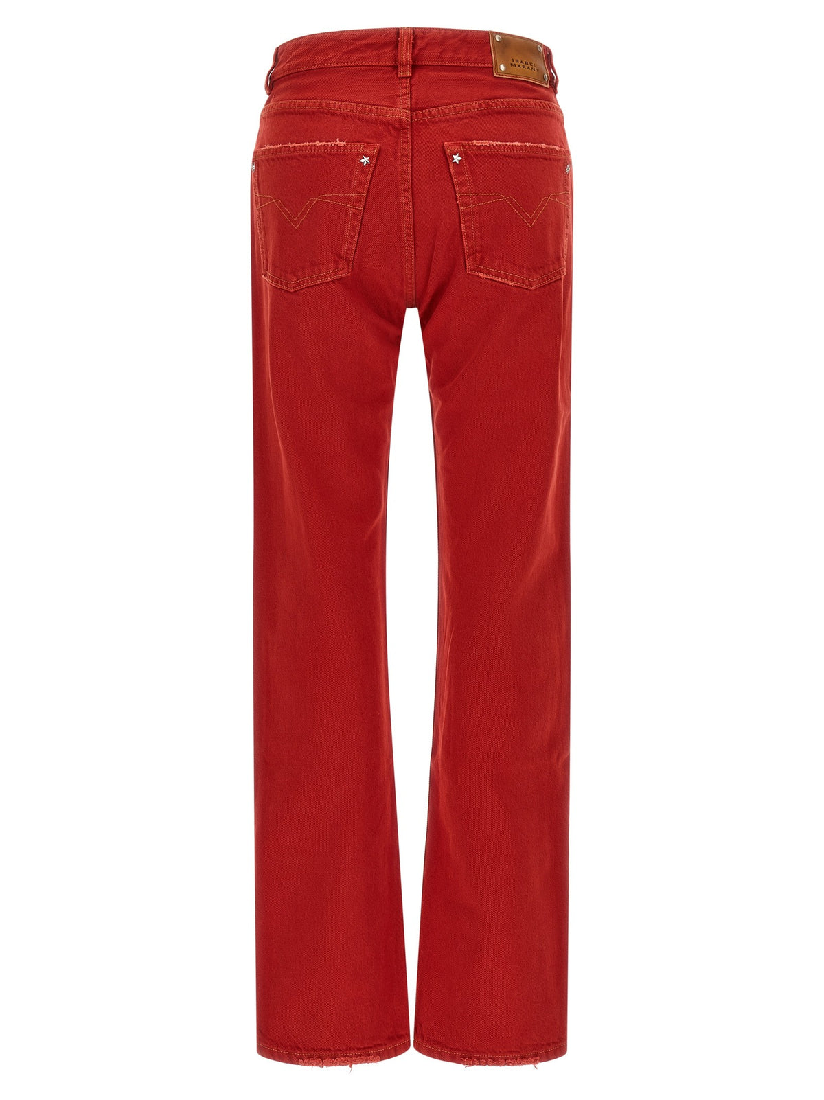 ISABEL MARANT Regular Daya Jeans Red