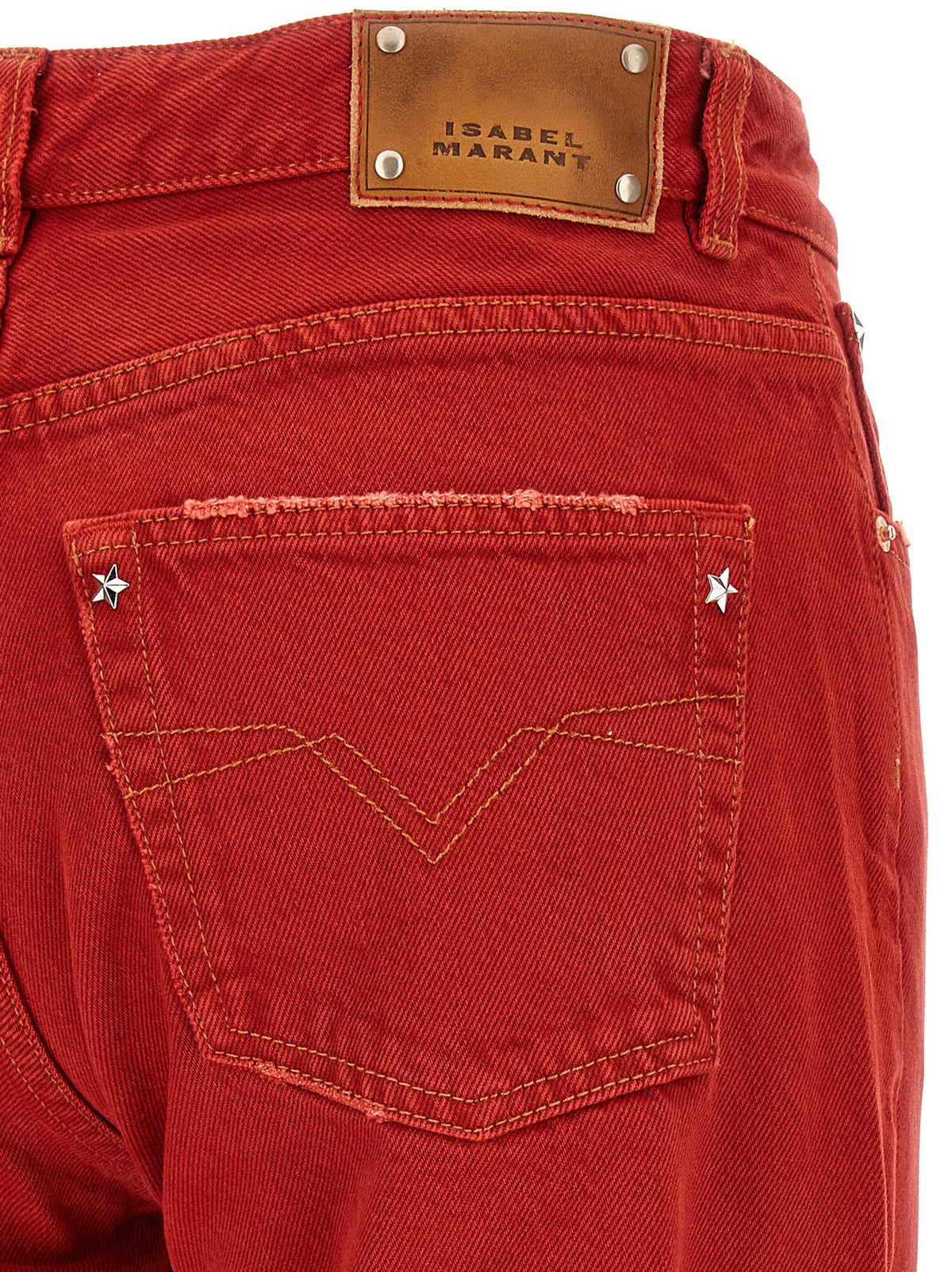 ISABEL MARANT Regular Daya Jeans Red