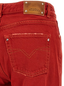 ISABEL MARANT Regular Daya Jeans Red
