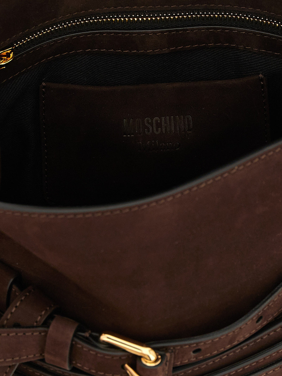 Moschino Regular Tie me Handbag Brown