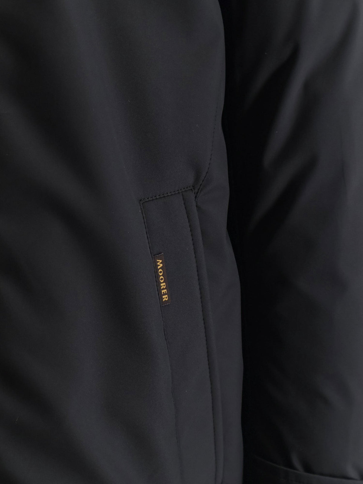 MooRER Men's Reis Ads Technical Fabric Jacket Black
