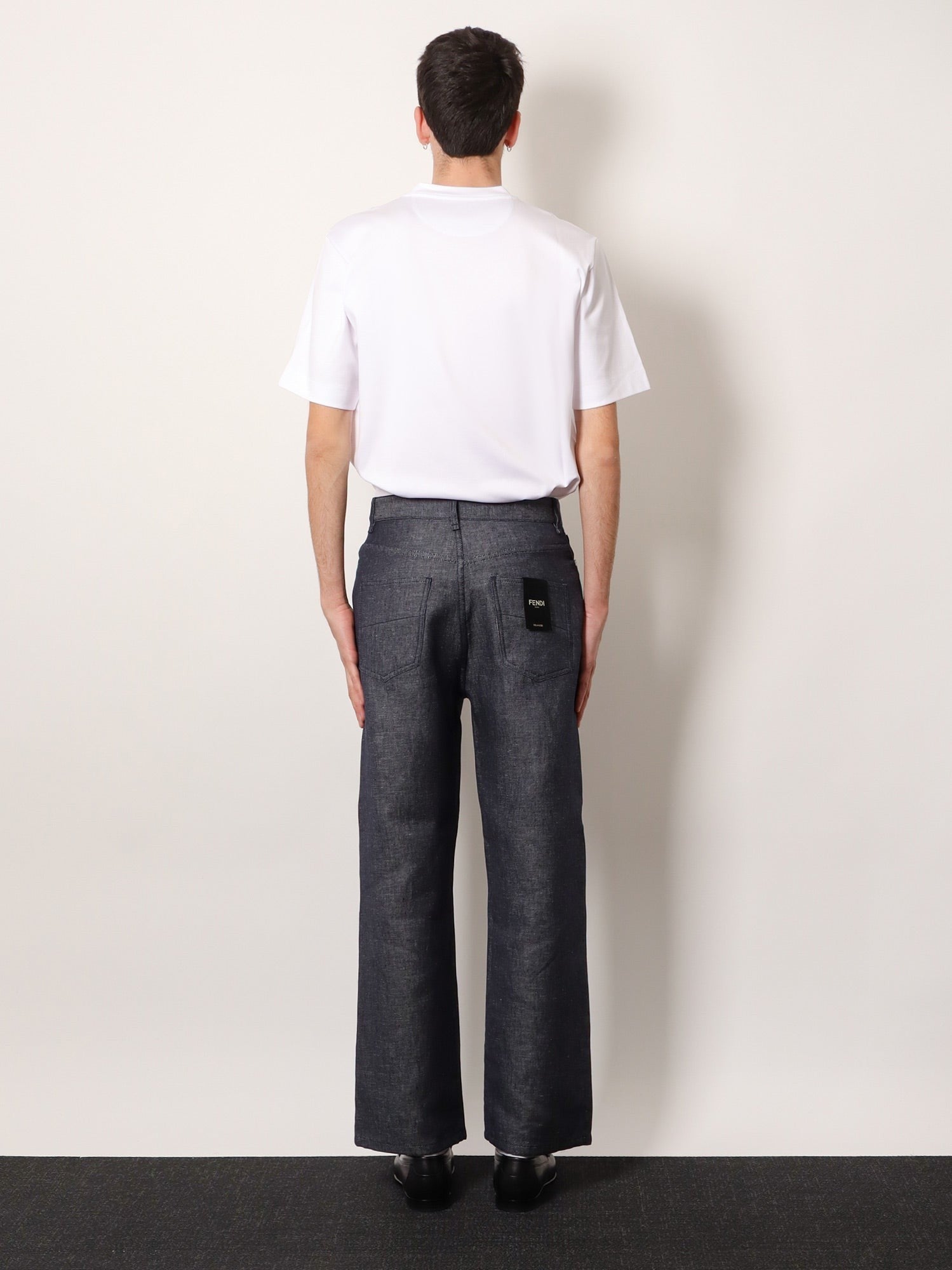 Fendi Men's FF Selleria Jeans Grey