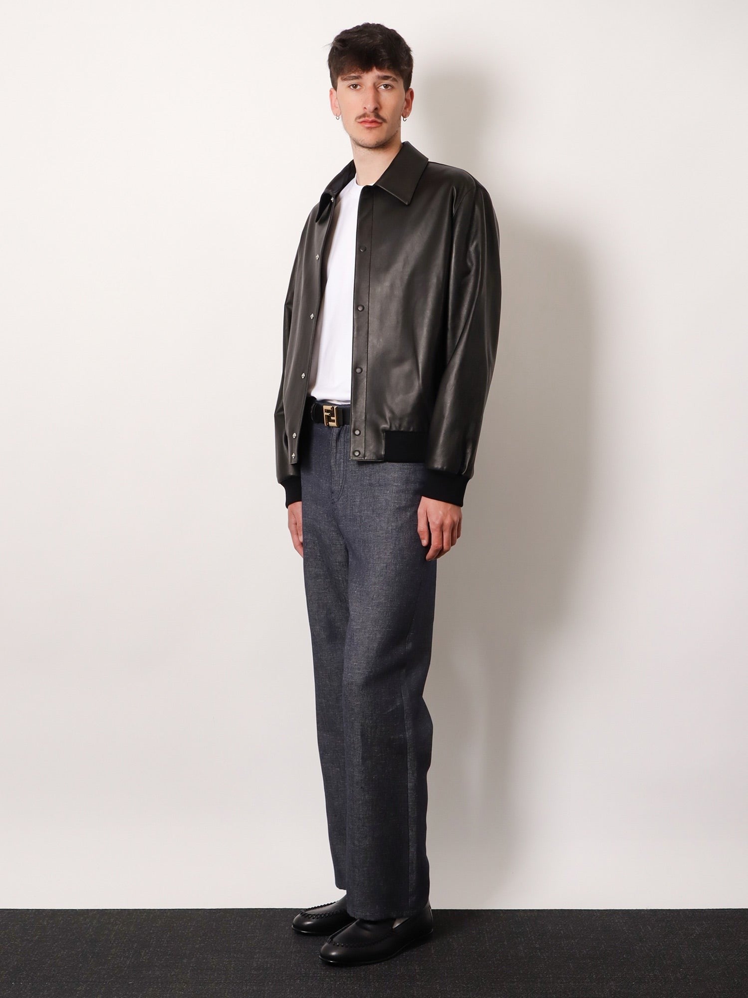 Fendi Men's FF Selleria Jeans Grey