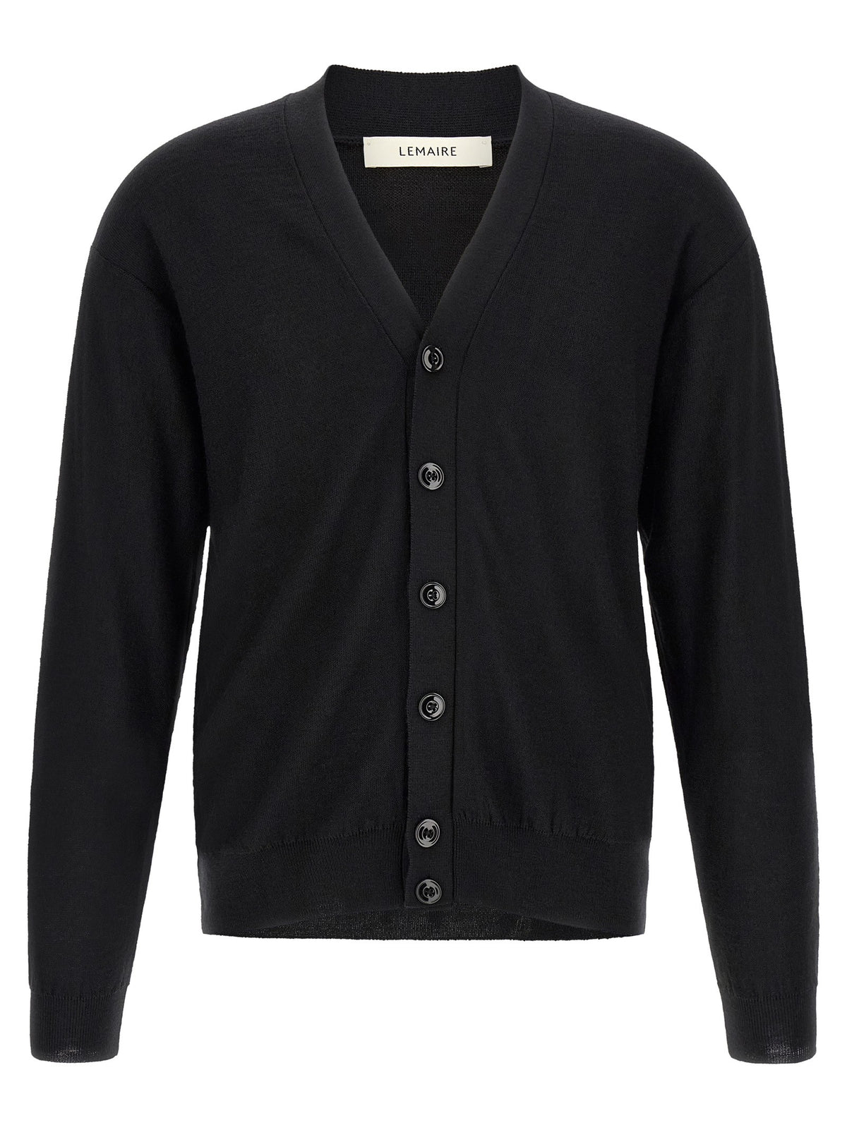 Lemaire Relaxed Twisted Cardigan Black