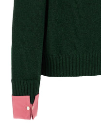 PRADA Removable Cuffs Sweater Green