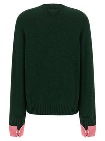 PRADA Removable Cuffs Sweater Green