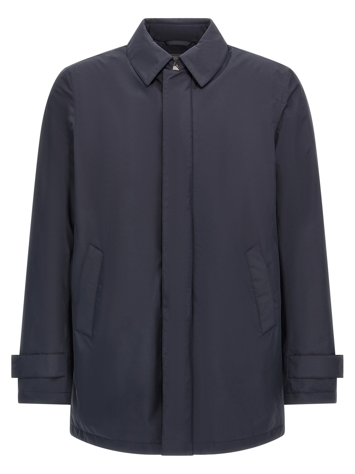 Herno Removable Hood Parka Blue