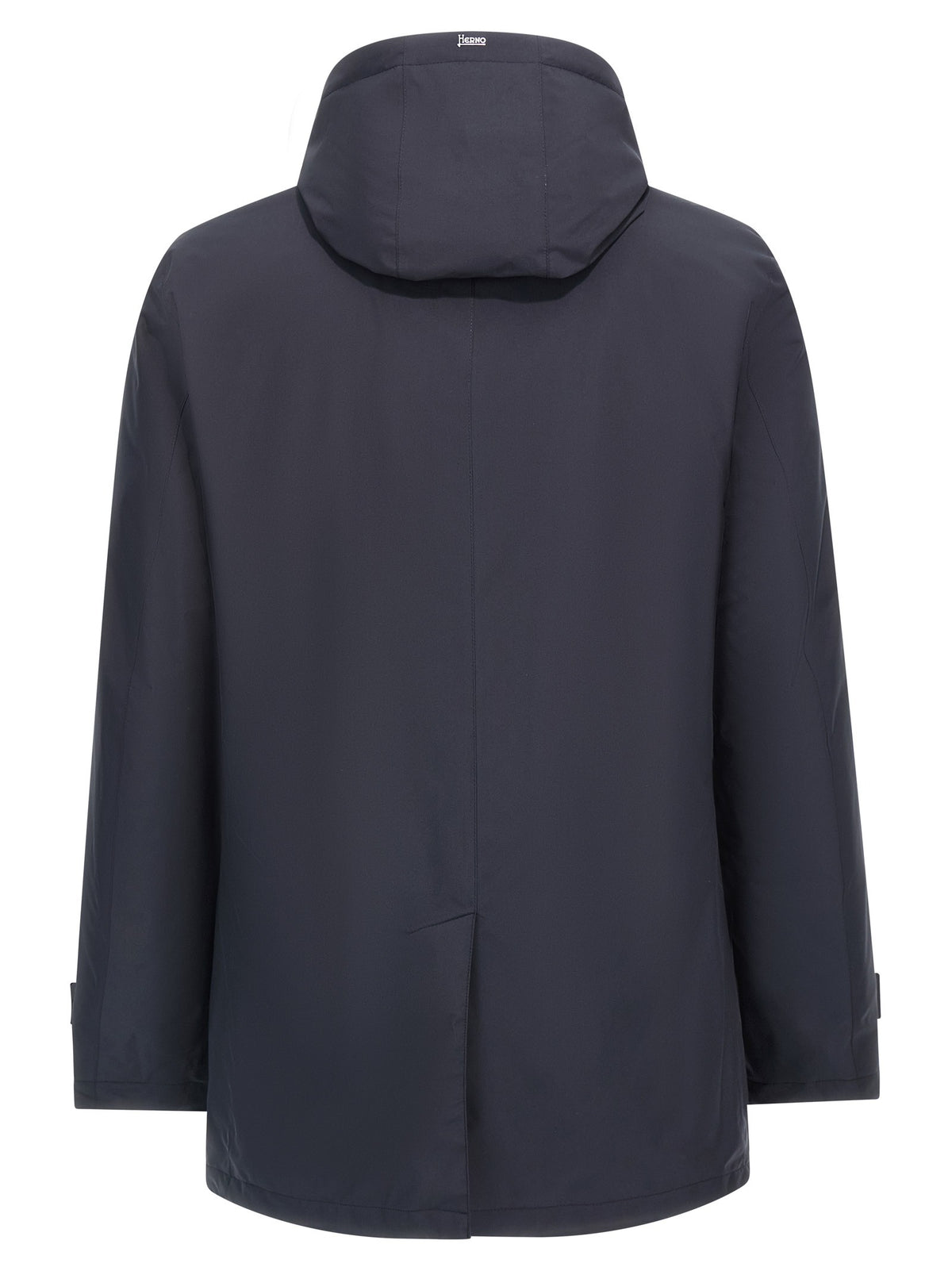 Herno Removable Hood Parka Blue
