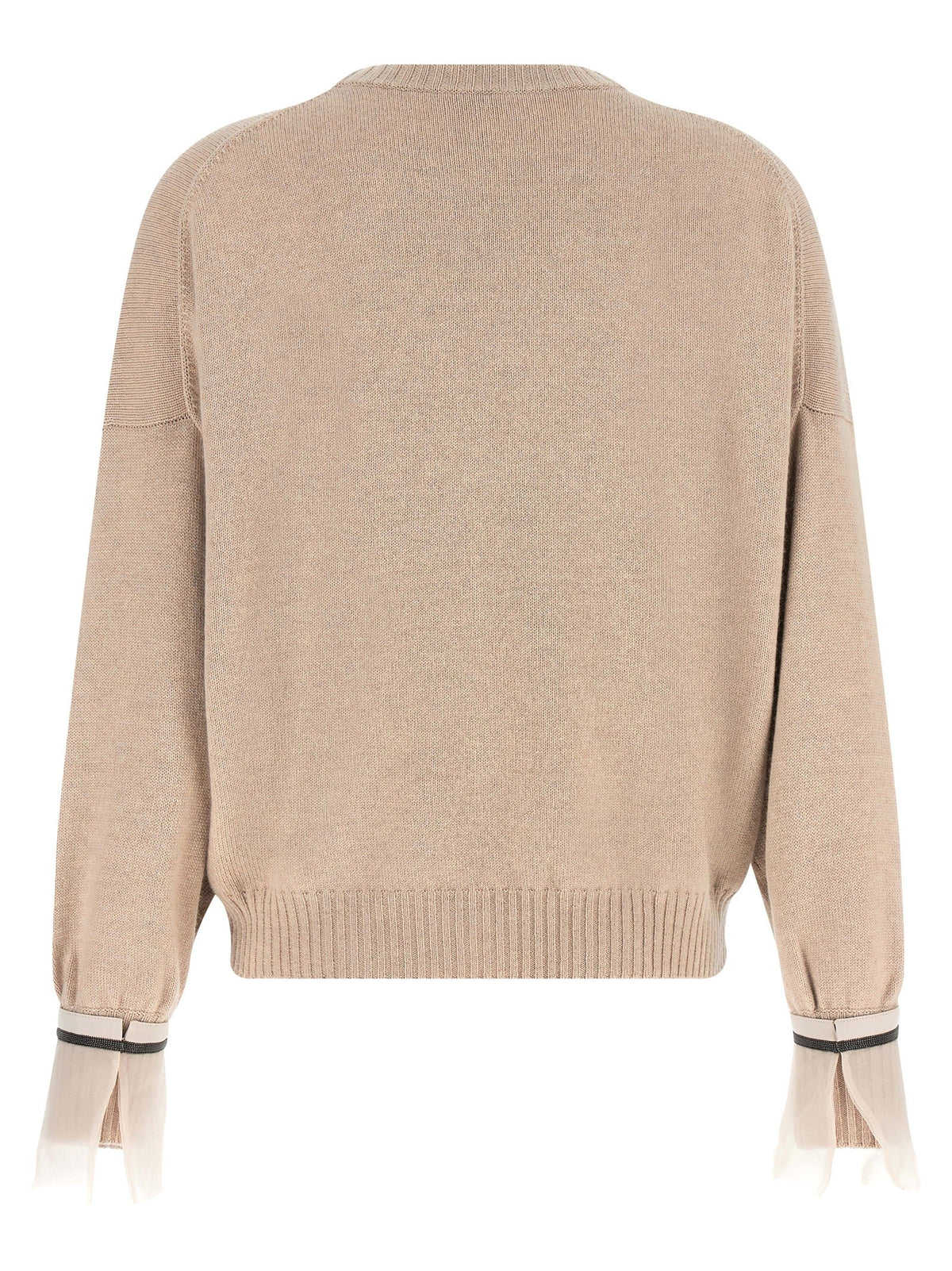 Brunello Cucinelli Removable Monile Cuffs Beige, view 3