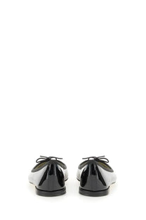 Repetto women’s ballerina cendrillon black black and white patent leather ballet flats with a glossy finish