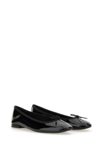 Repetto women’s ballerina lili black patent leather ballet flats with a small bow at the toe