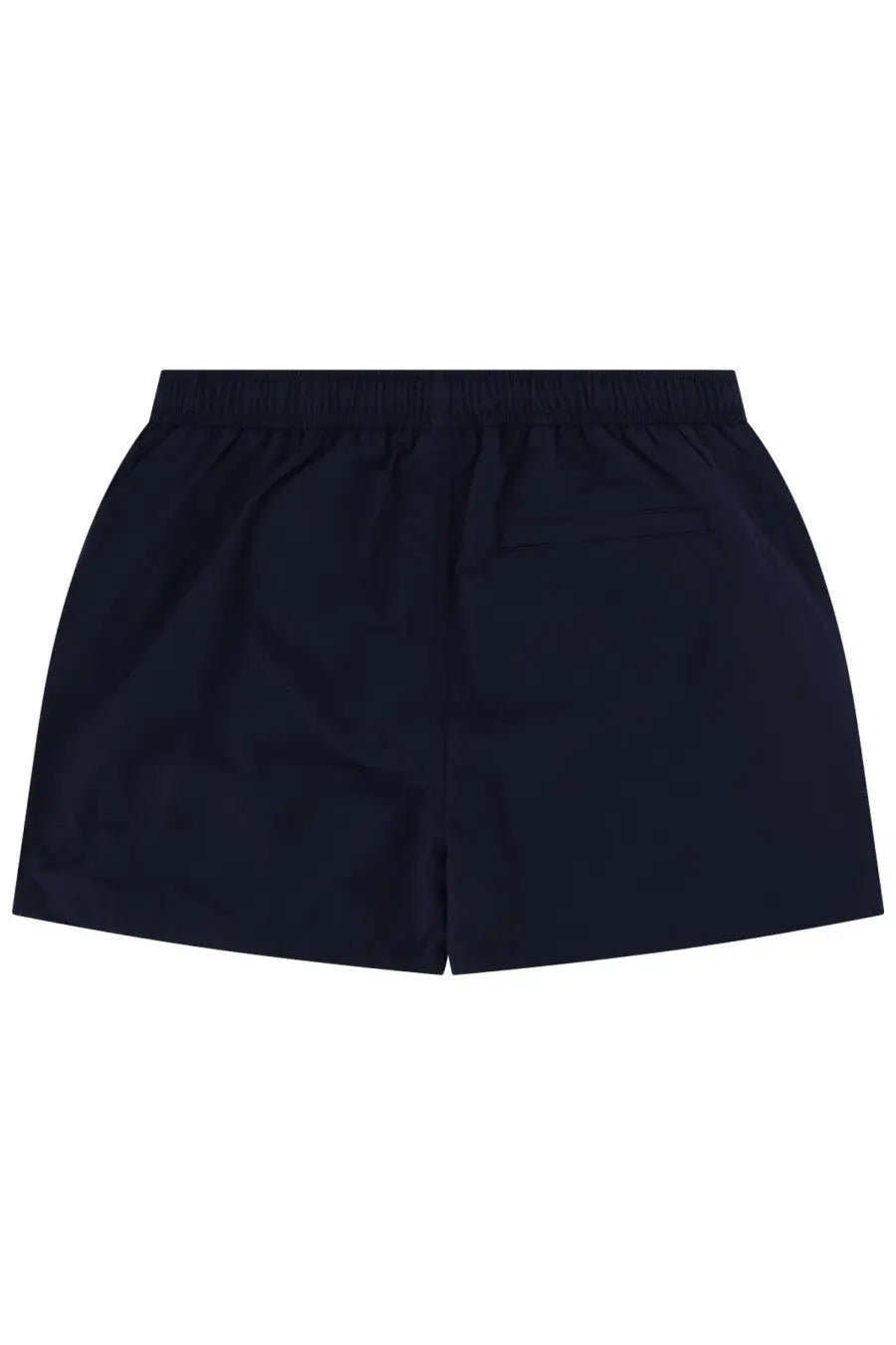 Navy blue athletic shorts with elastic waistband and side pockets from represent men’s costume da bagno con blue