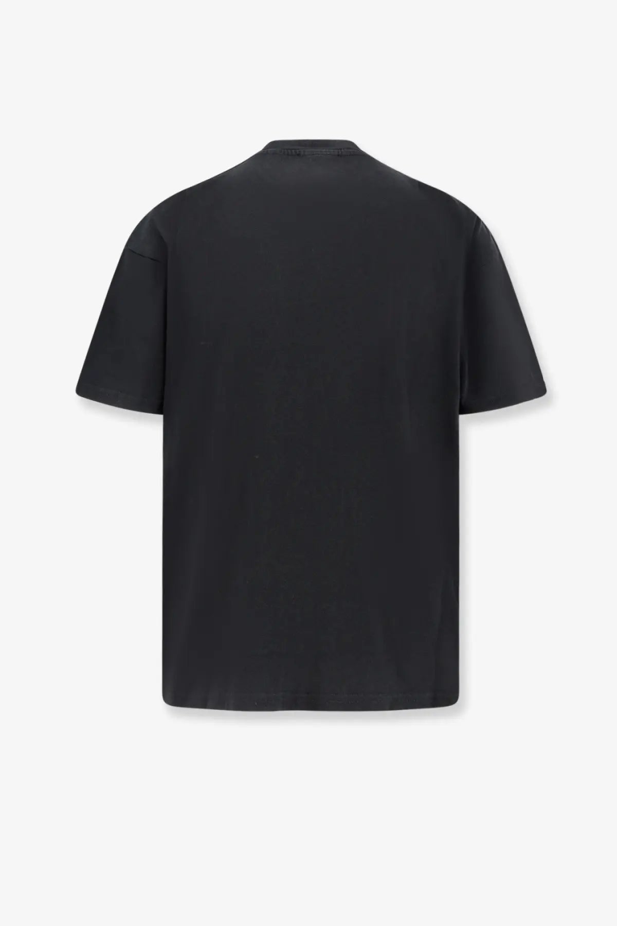 Black short-sleeved cotton t-shirt with simple crew neck from represent mens cotton shirt black collection