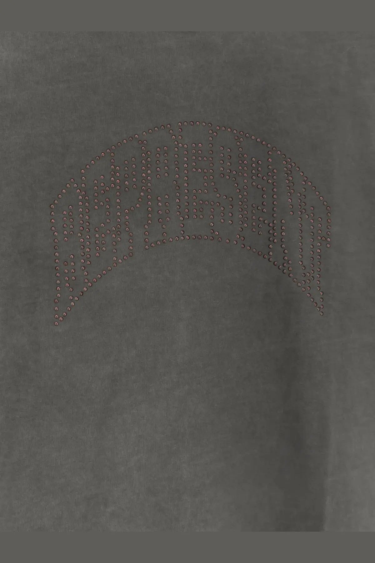 Represent men’s black cotton sweatshirt with subtle arched metallic studs spelling madness across the chest