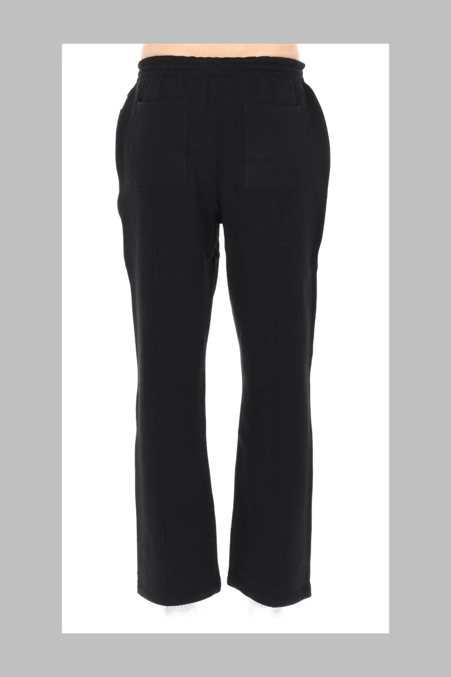 Represent men’s pantalone track black cotton trousers with straight-leg relaxed fit and elastic waistband