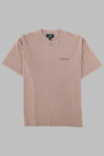 Represent men’s shirt con beige soft blush pink relaxed-fit cotton t-shirt with subtle embroidered chest logo