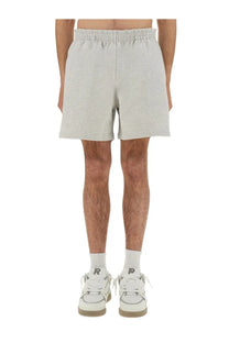 Light gray relaxed-fit Represent men’s short Initial Grey with elastic waistband and subtle logo on left leg
