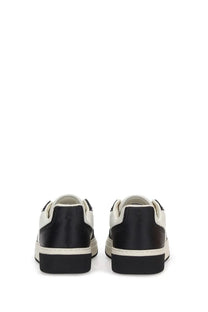 Black and white represent men’s sneaker initial low-top with a sleek minimalist design and premium materials