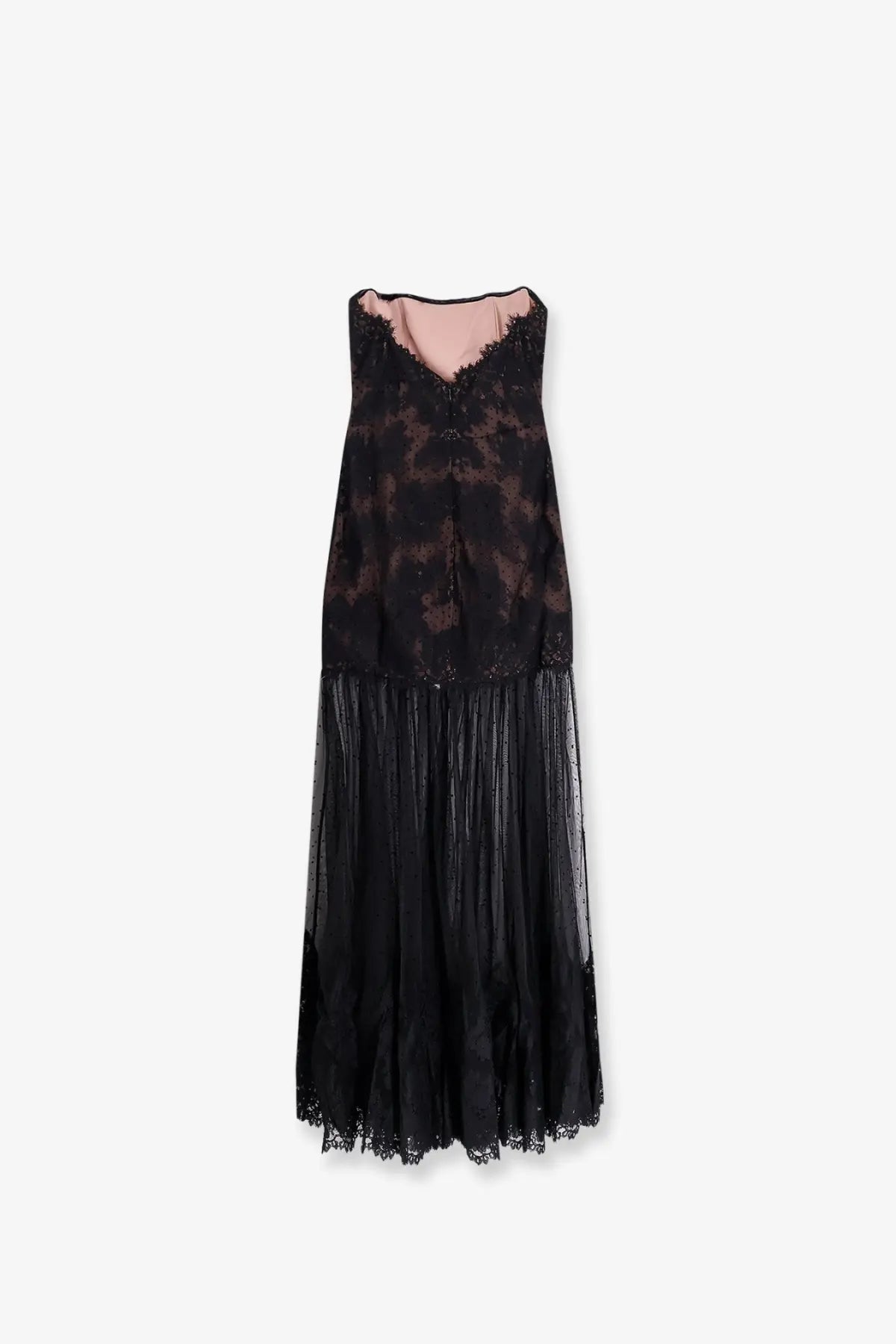 Retrofete Women's Vespera Long Lace Dress Black