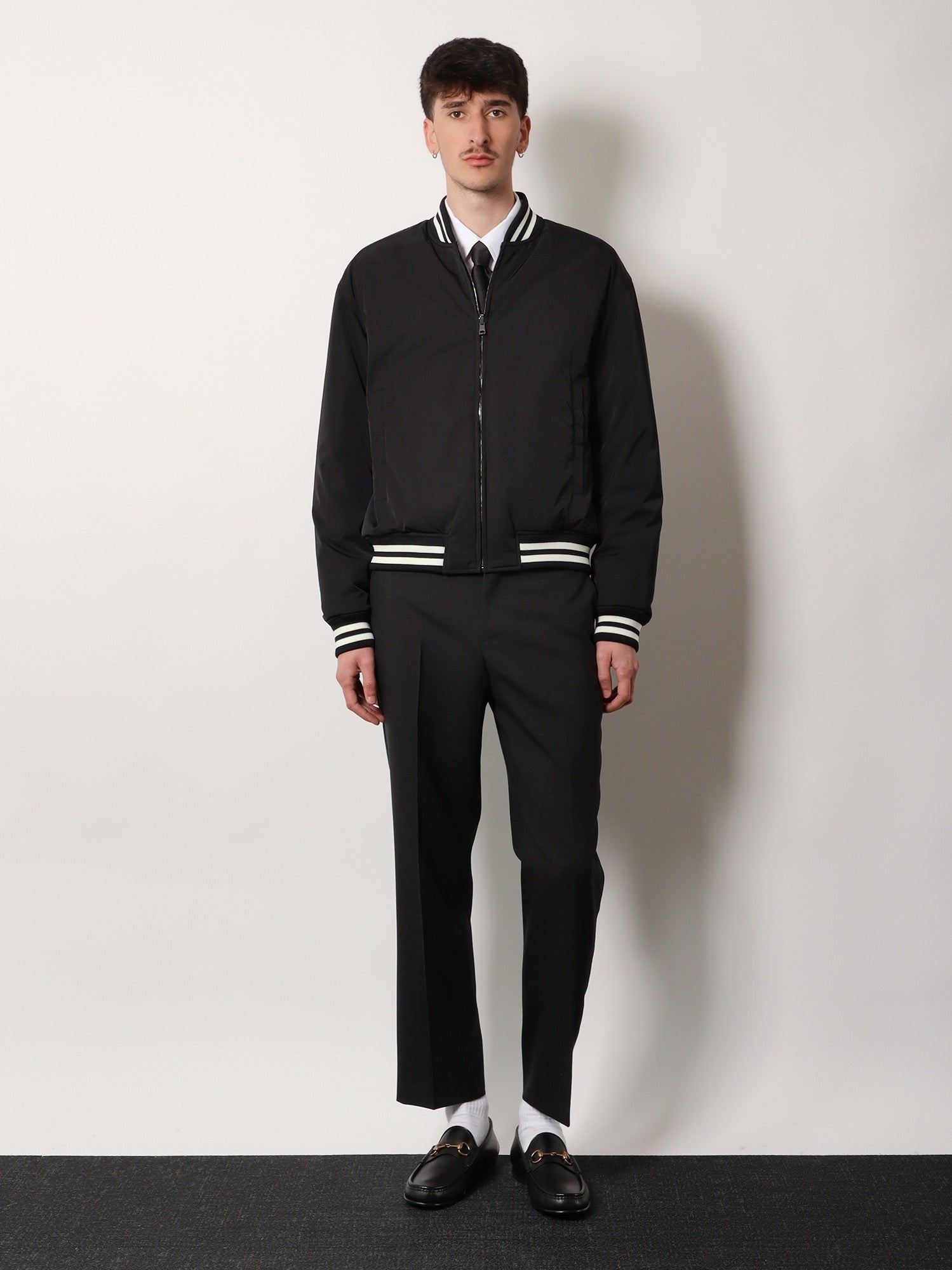 Gucci Men's GG Reversible Bomber Jacket White